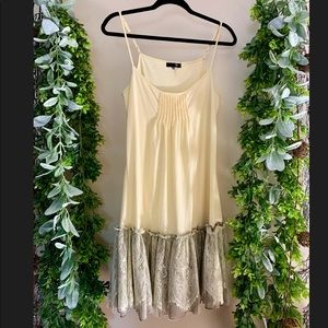 Tank dress with lace